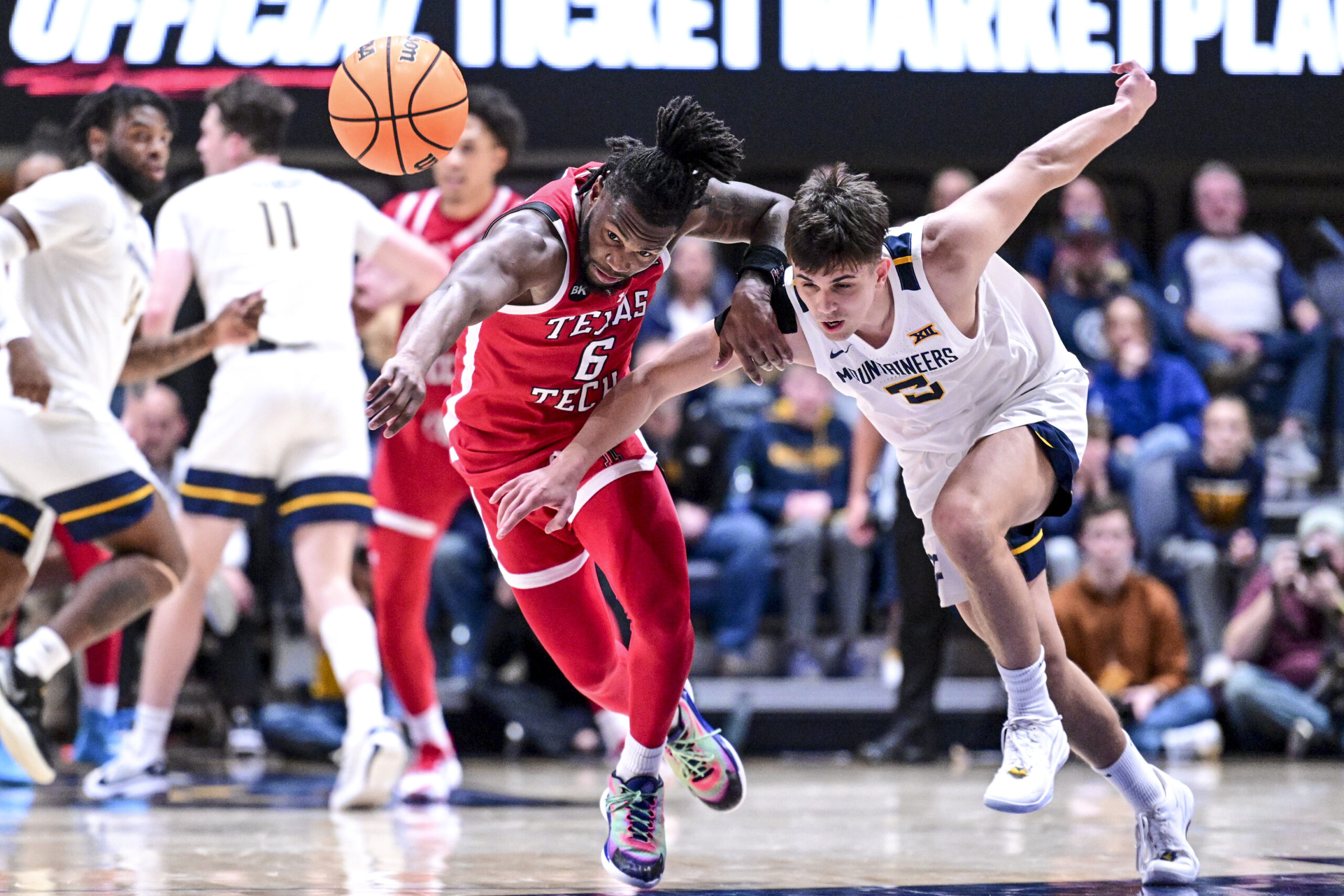 Joe Toussaint, Texas Tech erase early deficit and run away with 81-70 win against WVU